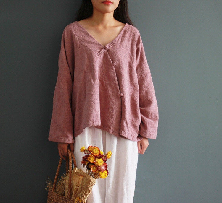 Iris Beige Linen Cardigan — view 2
