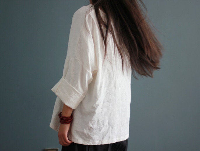Iris Beige Linen Cardigan — view 3