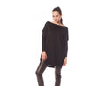 Flora Black Knit Sweater — The Clothing Closet
