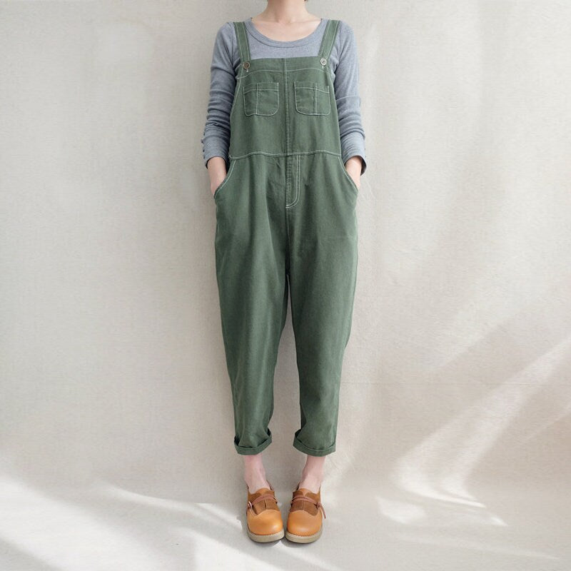 Rhea Black Linen Jumpsuit — view 2
