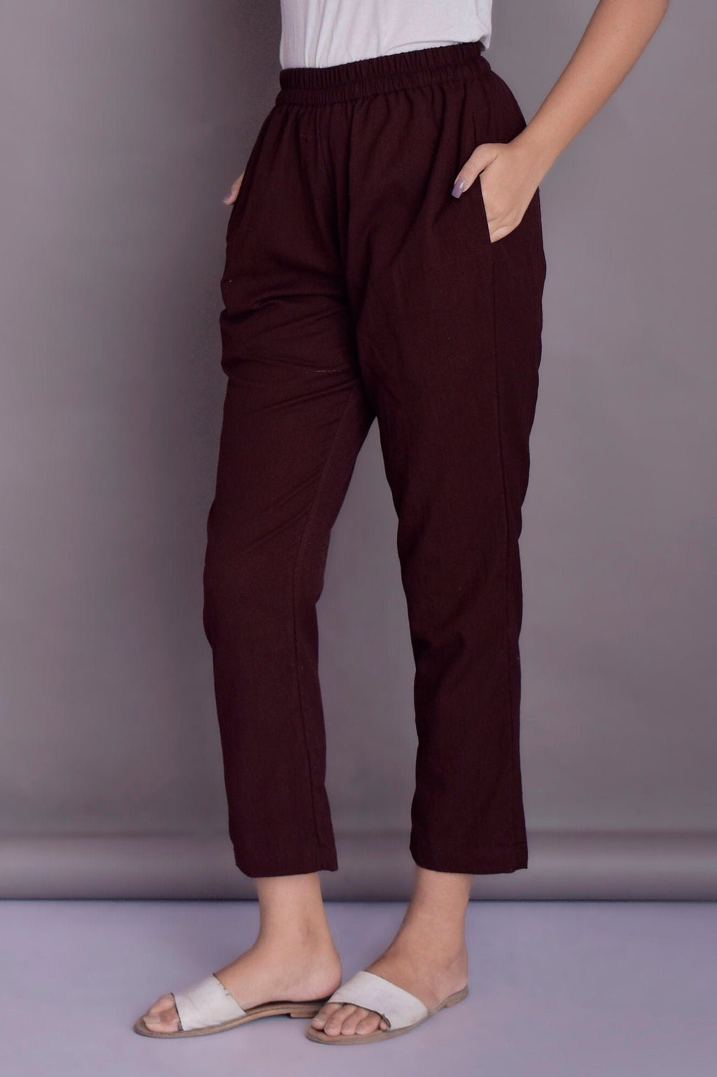 Cleo Black Linen Pants — view 2