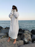 Aria White Cotton Shirt Dress — The Clothing Closet