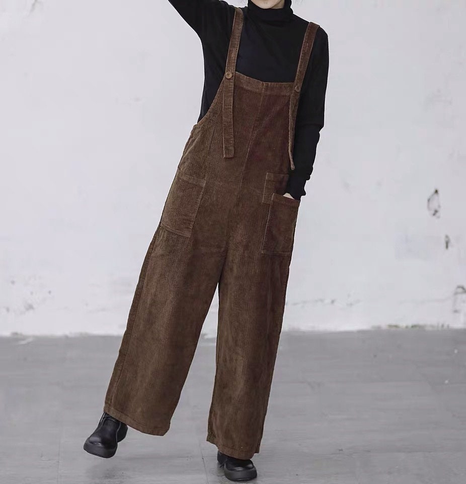 Elsie Purple Corduroy Jumpsuit — view 2