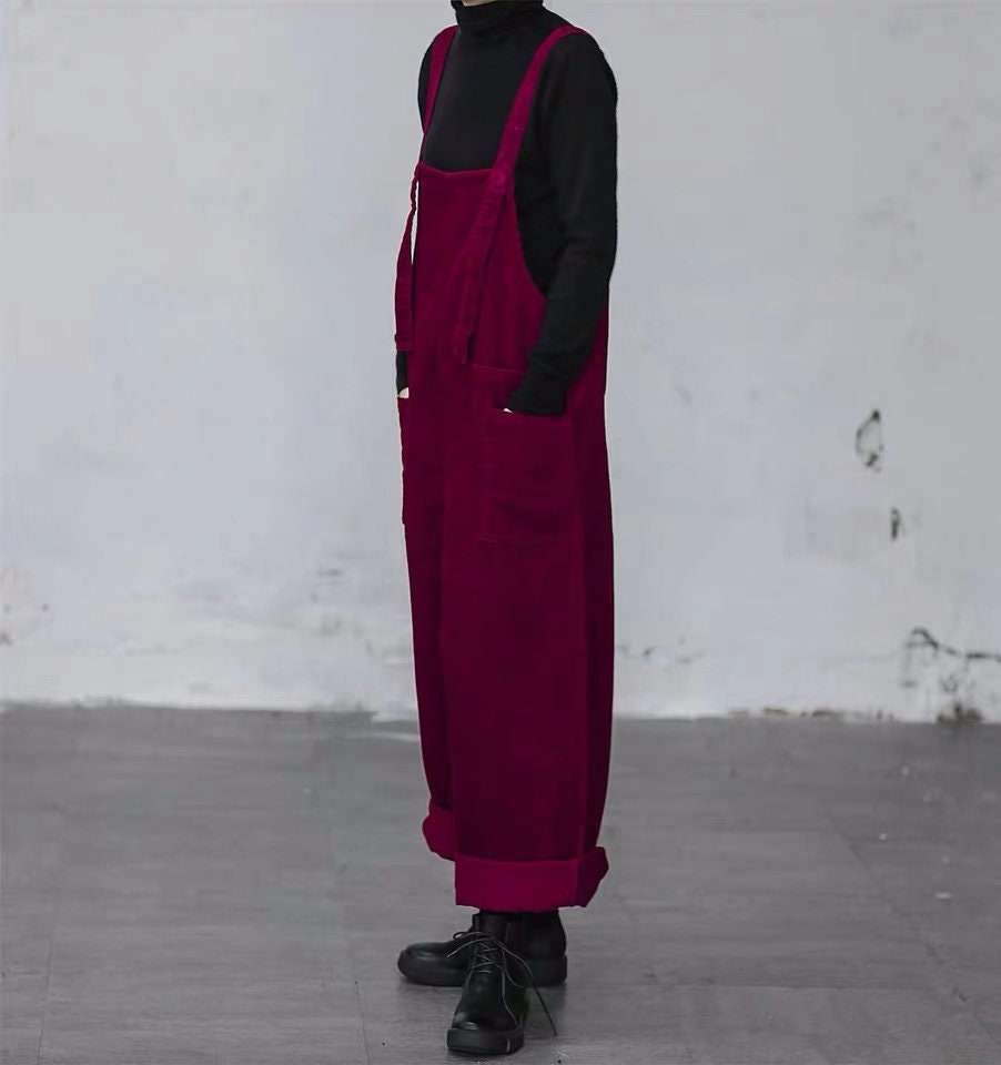 Elsie Purple Corduroy Jumpsuit — view 3