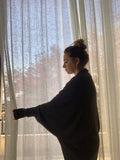 Inez Black Wool Cardigan — The Clothing Closet