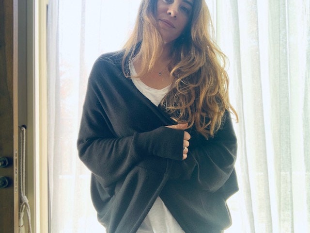 Inez Black Wool Cardigan — view 5