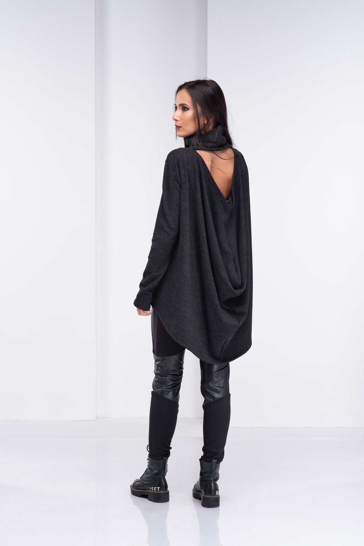 Kaia Black Wool Sweater — The Clothing Closet