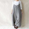 Amara Plaid Linen Jumpsuit — The Clothing Closet