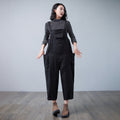 Liv Black Linen Jumpsuit — The Clothing Closet