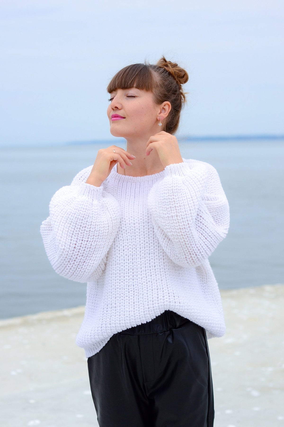 Paloma White Wool Sweater — The Clothing Closet