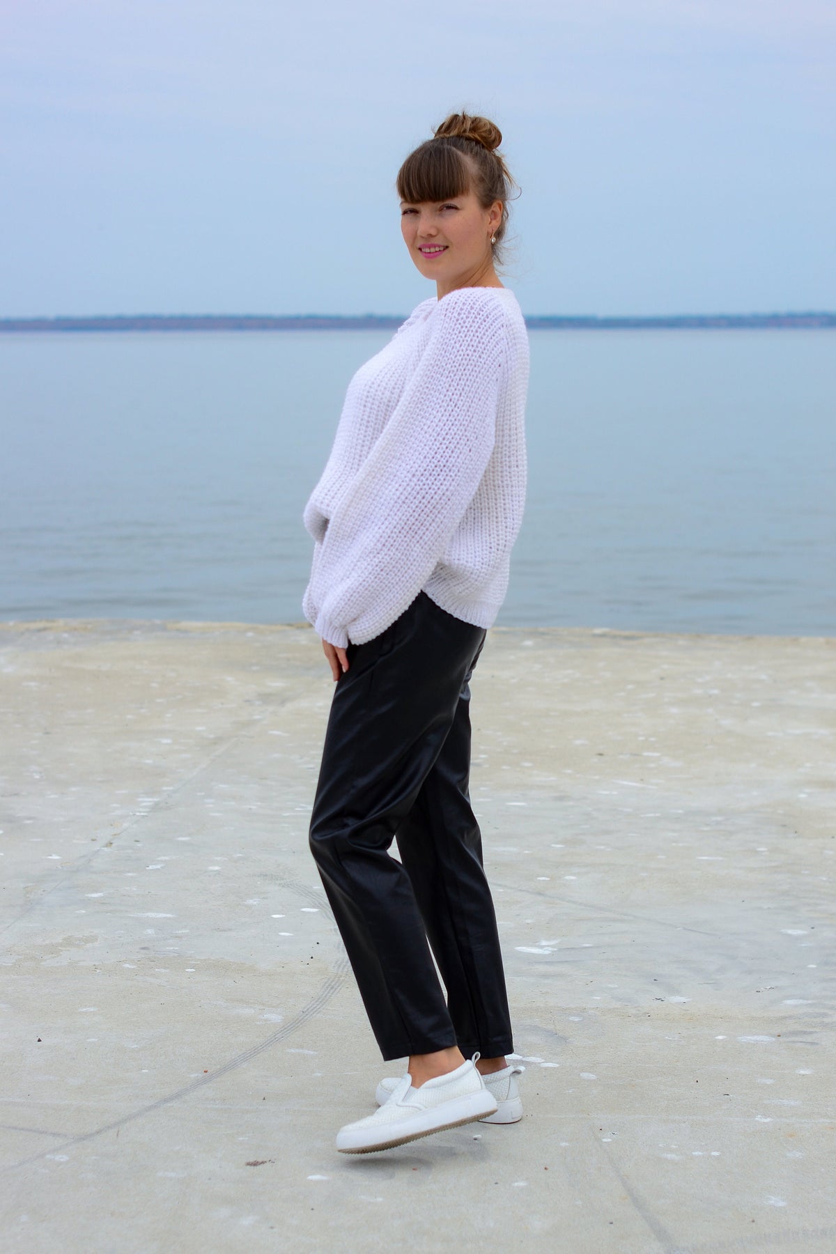 Paloma White Wool Sweater — view 4