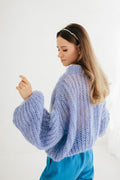Sadie Blue Wool Cardigan — The Clothing Closet