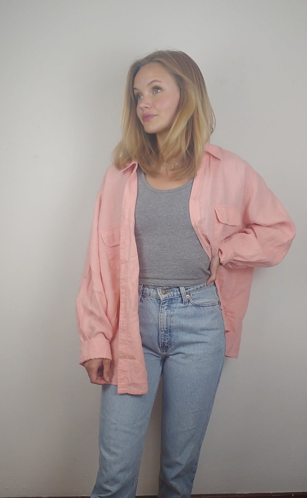 Lotte Pink Linen Blouse — view 2