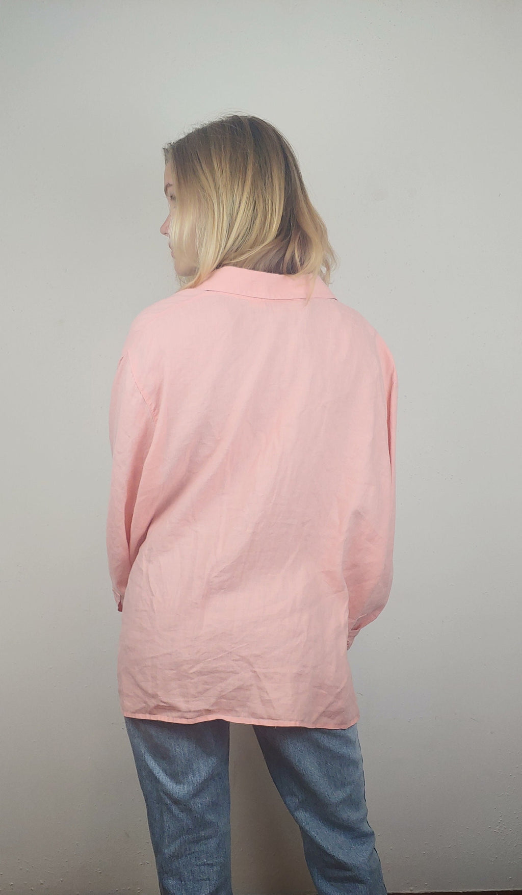 Lotte Pink Linen Blouse — view 6