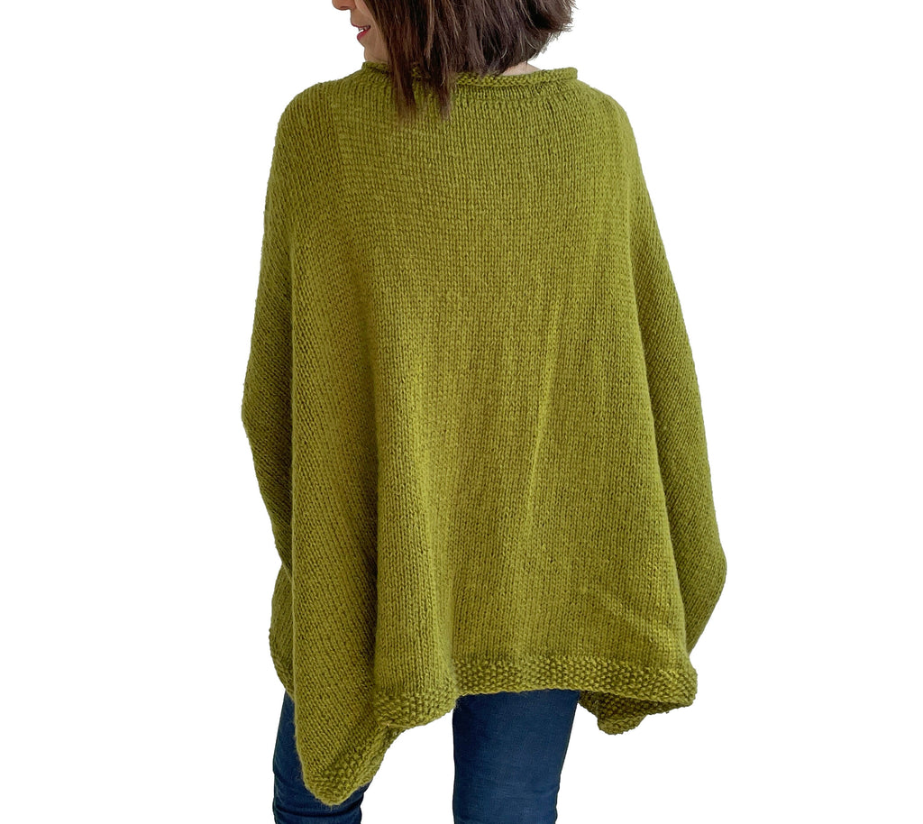 Thea Olive Wool Sweater — view 5