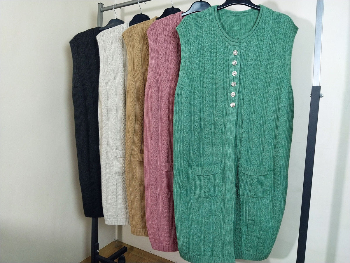 Pearl Teal Wool Vest — The Clothing Closet