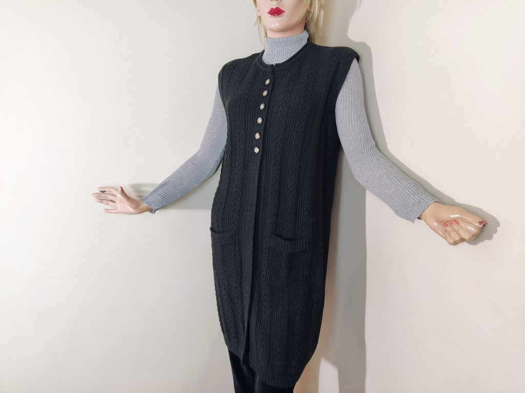 Pearl Teal Wool Vest — view 6