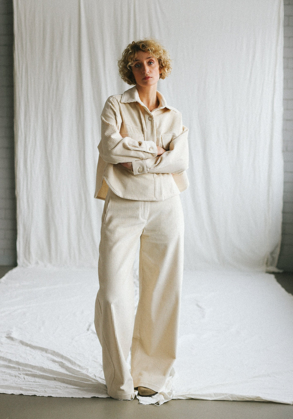 Uma Ivory Corduroy Jacket — view 5