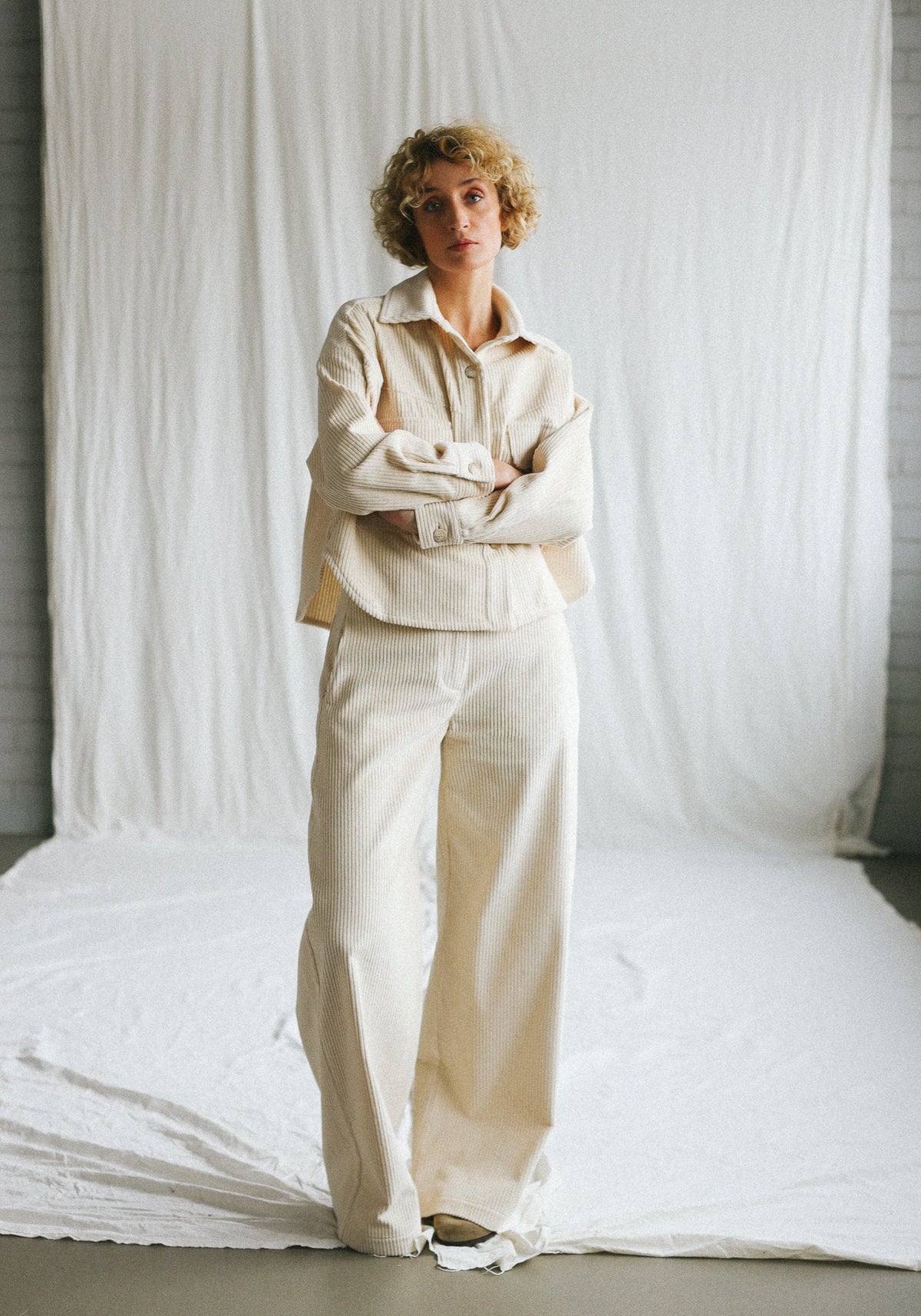 Uma Ivory Corduroy Jacket — view 5