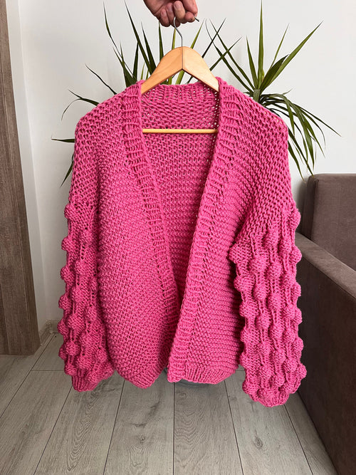 Coco Pink Knit Cardigan — The Clothing Closet