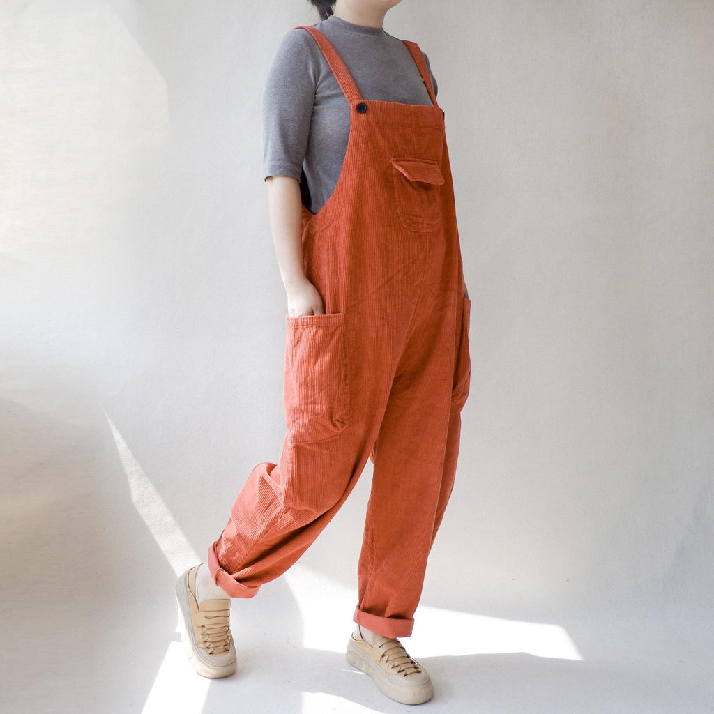 Kit Orange Corduroy Jumpsuit — view 6