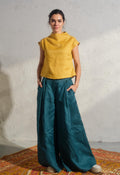 Blair Mustard Linen Blouse — The Clothing Closet
