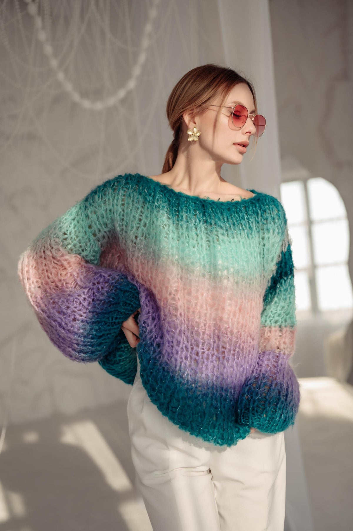 Faye Striped Wool Sweater — The Clothing Closet