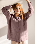 Dora Brown Linen Blouse — The Clothing Closet