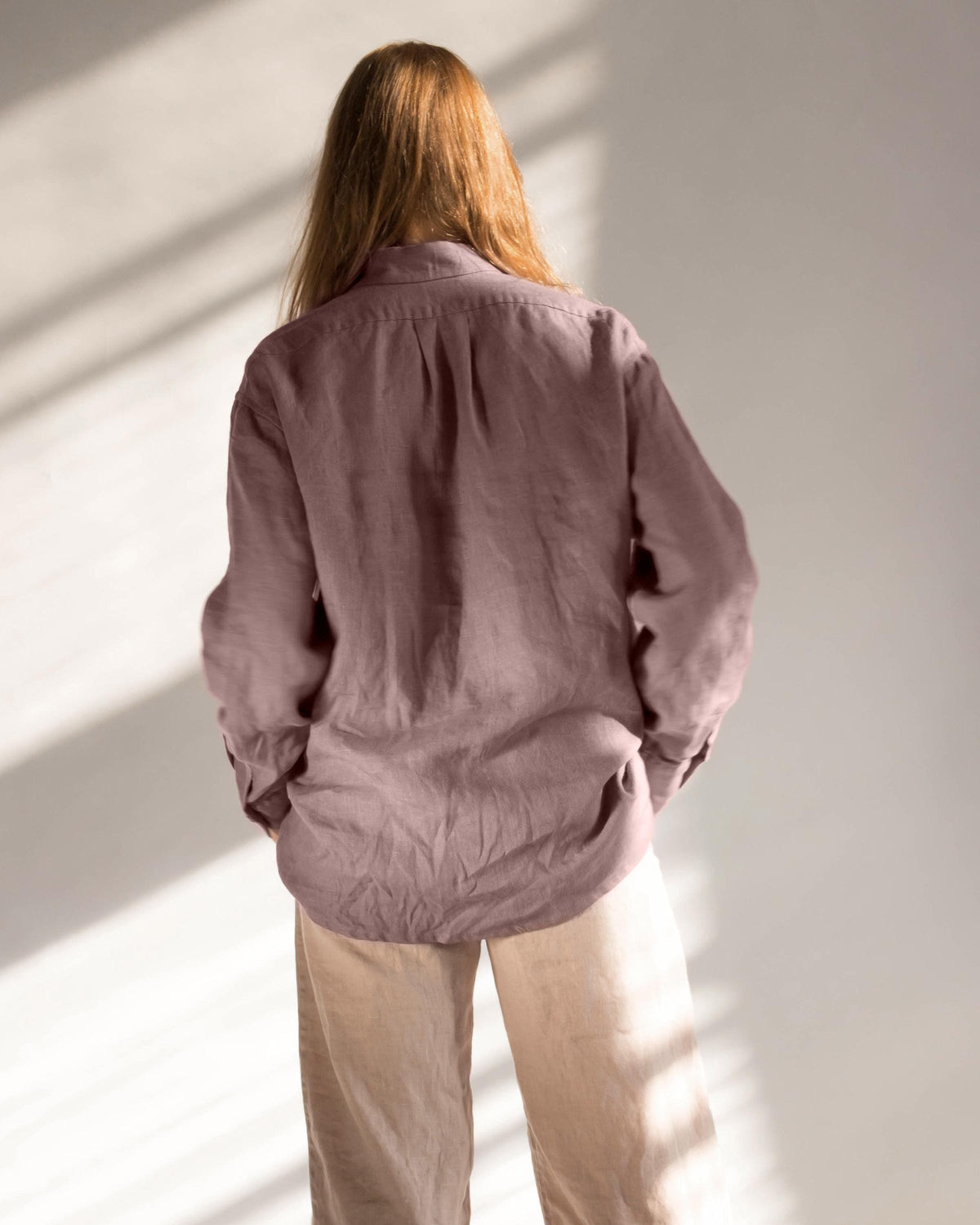 Dora Brown Linen Blouse — view 5
