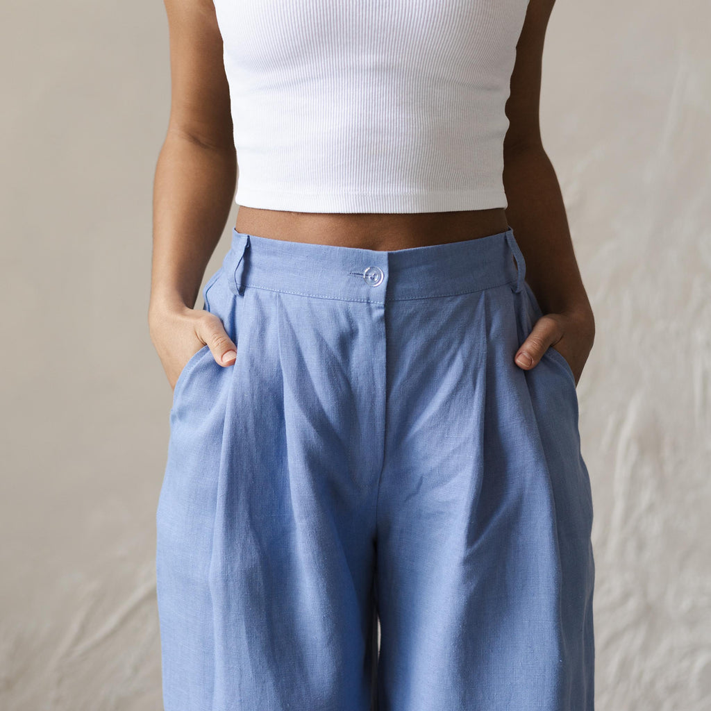 Josie Black Linen Pants — view 3