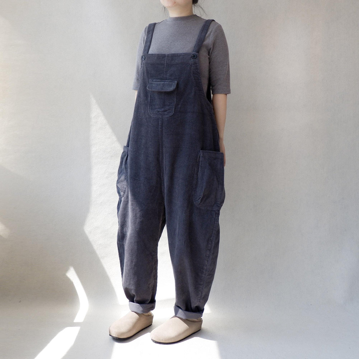 Anya Navy Cotton Jumpsuit — view 5