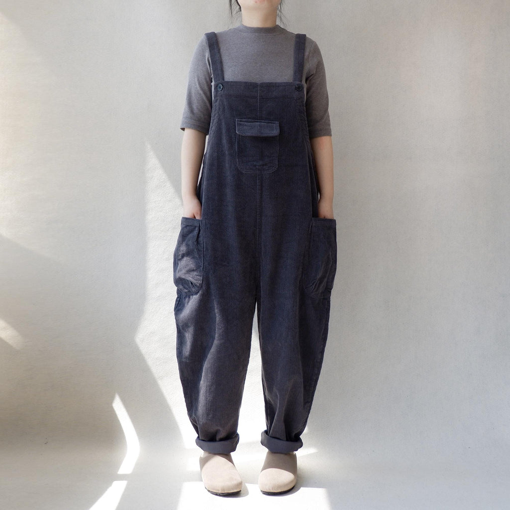 Anya Navy Cotton Jumpsuit — view 4
