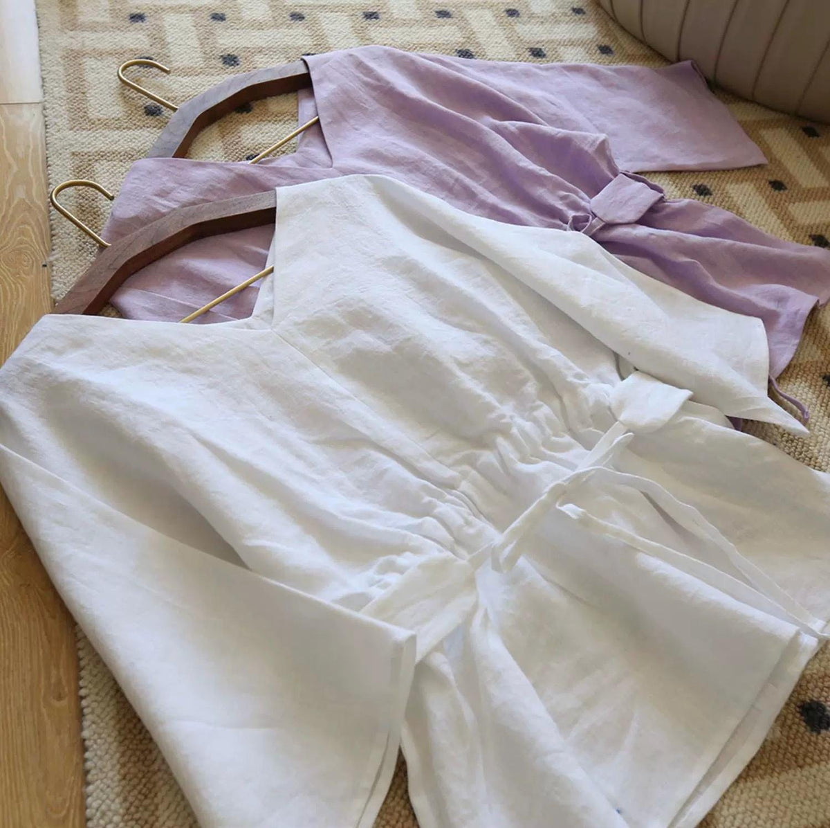 Piper Mustard Linen Blouse — view 2