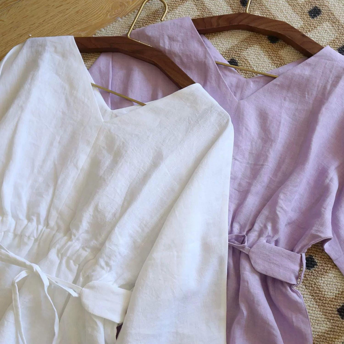 Piper Mustard Linen Blouse — view 3