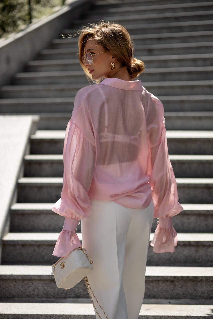 Cora Pink Blouse — view 4