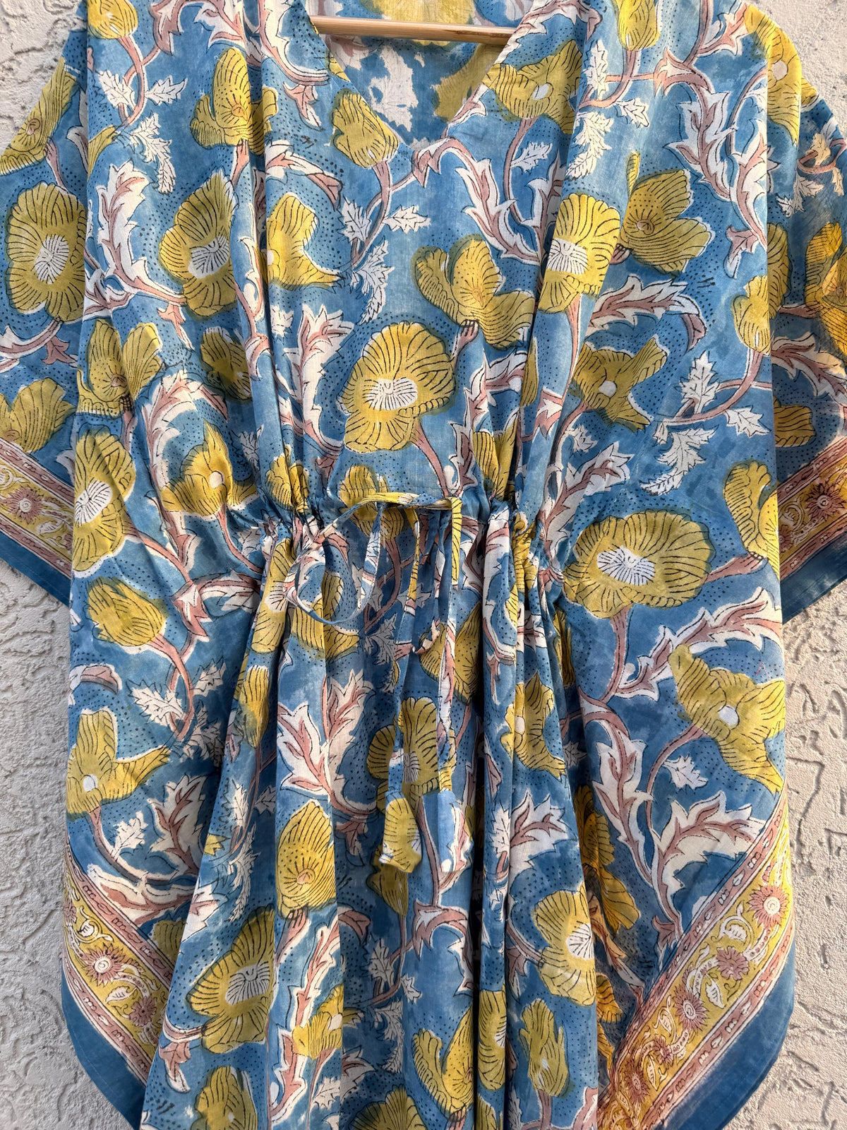Trixie Floral Cotton Kaftan Midi Dress — view 5