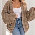 Quinn Brown Knit Cardigan — The Clothing Closet