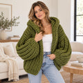 Nora Olive Knit Cardigan — The Clothing Closet